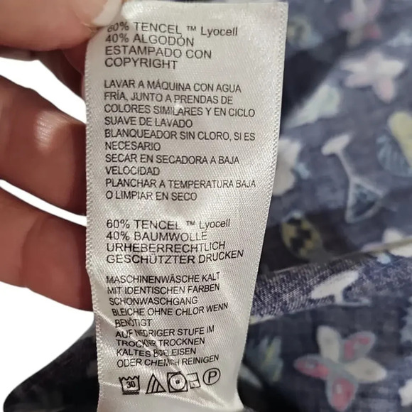 Tommy Bahama Martini Tasso Camp Shirt Ocean Deep Size Medium - Picture 7 of 7